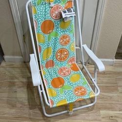 New Folding Backpack Beach Chair Multicolor Fruit Portable Camping