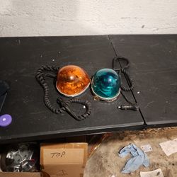 Oranges And Green Emergency Lights 