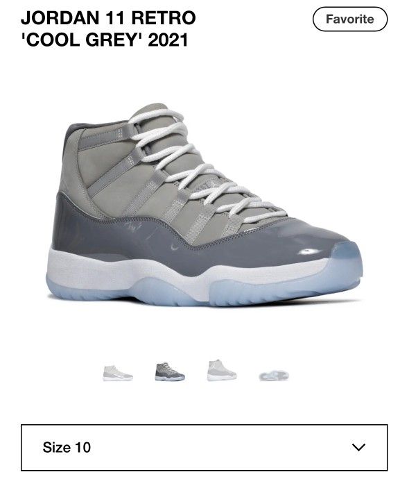 Jordan 11 Retro 'Cool Grey's 2021