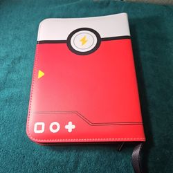 Pokemon Card Binder With Sleeves With Wrist Band New 