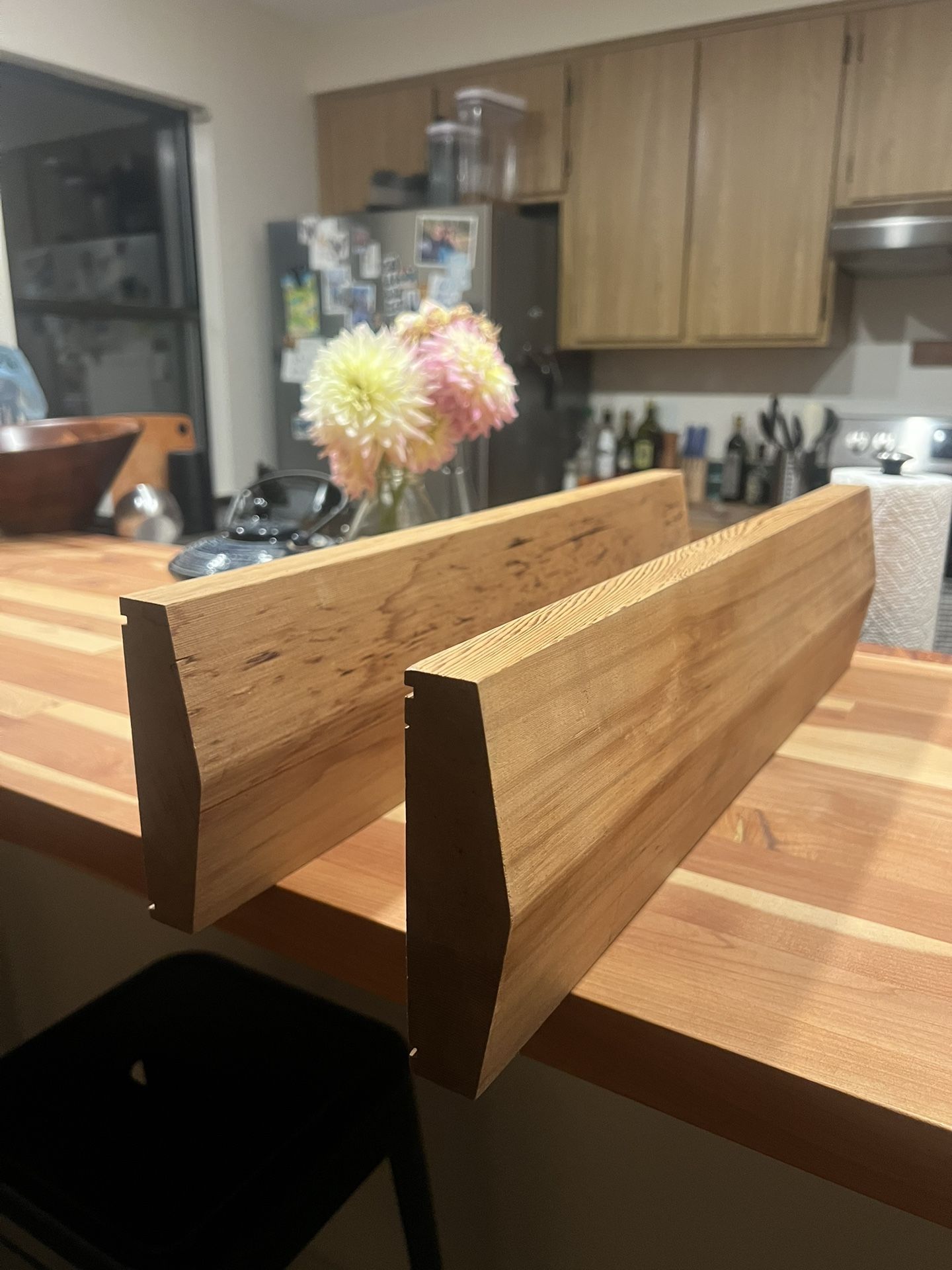 Floating Shelves - Beveled Cedar
