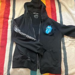 Chrome Heart Rolling Stone Zip Up