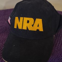 NRA Logo Black Adjustable Baseball Cap