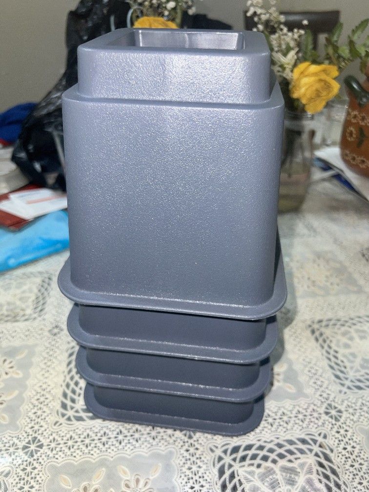 Bed Furniture Risers 5inches, Heavy Duty Bed Lifts