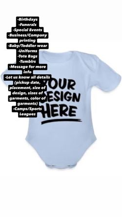 Print Shirts/Hoodies/Bags- $0