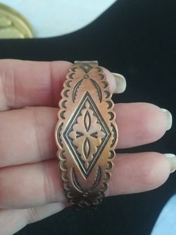 VTG.SOUTHWESTERN COPPER CUFF BRACELET