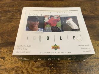 Upper Deck 2001 Golf Hobby Box Factory Sealed - Tiger Woods Rookie Year RC