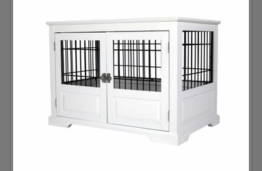 Fairview Triple Door Crate, Large, White, Model# PTH10(contact info removed)0