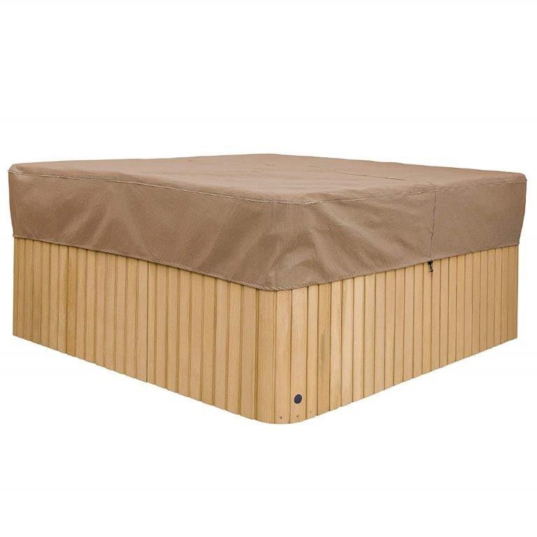 Hot Tub Cover Protector, 86" Square, beige, lightweight