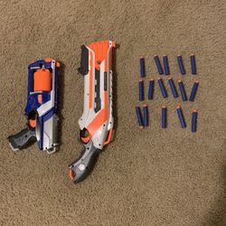 Nerf Roughcut 2x4 And Strongarm Guns