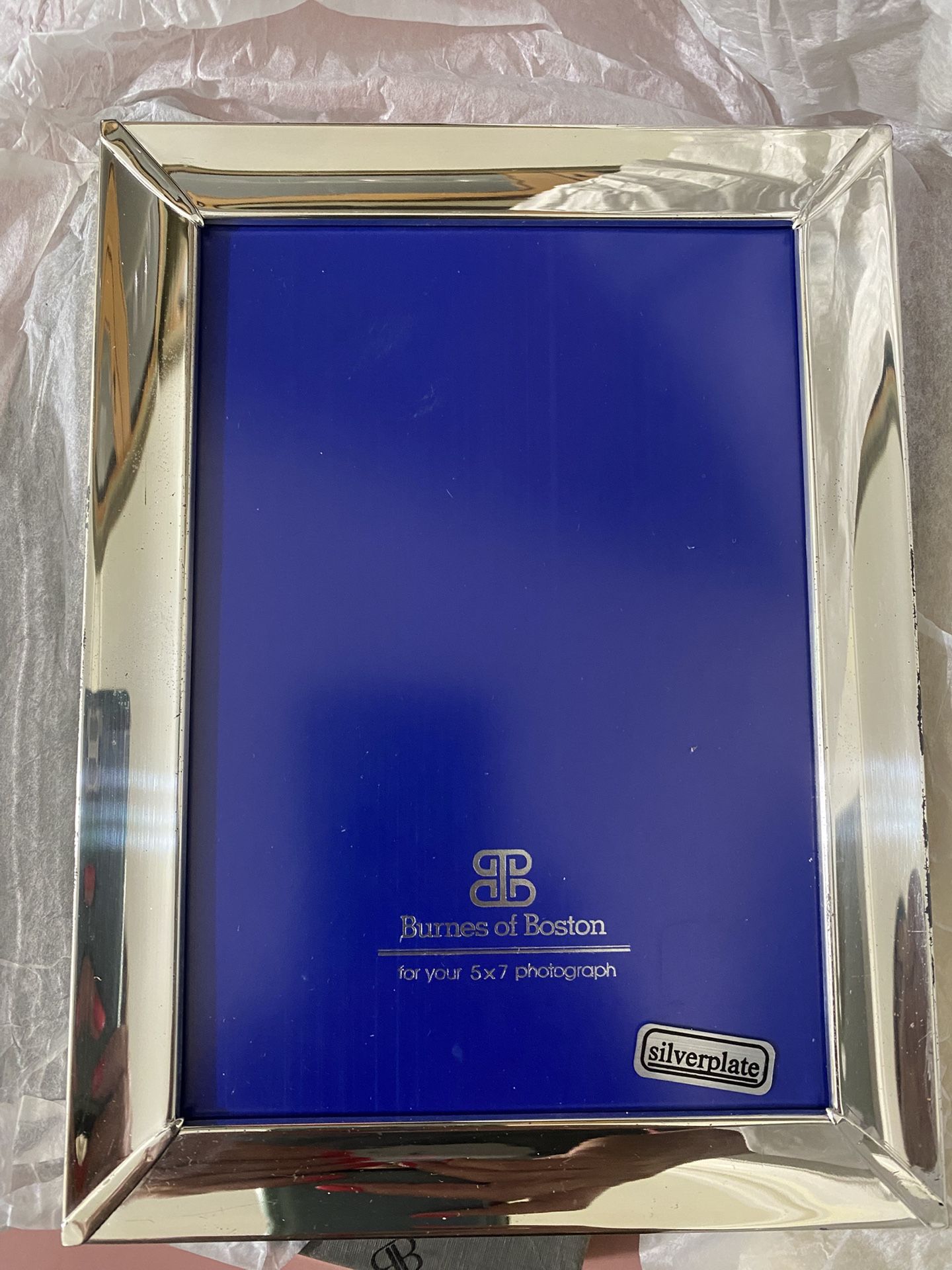 Pair of 5"x7" Silver Plated Picture Frames