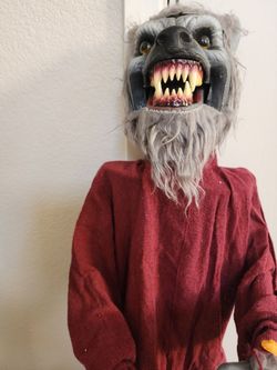 Animated Werewolf Halloween Decoration Figure