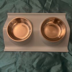Double Pet Bowl Set