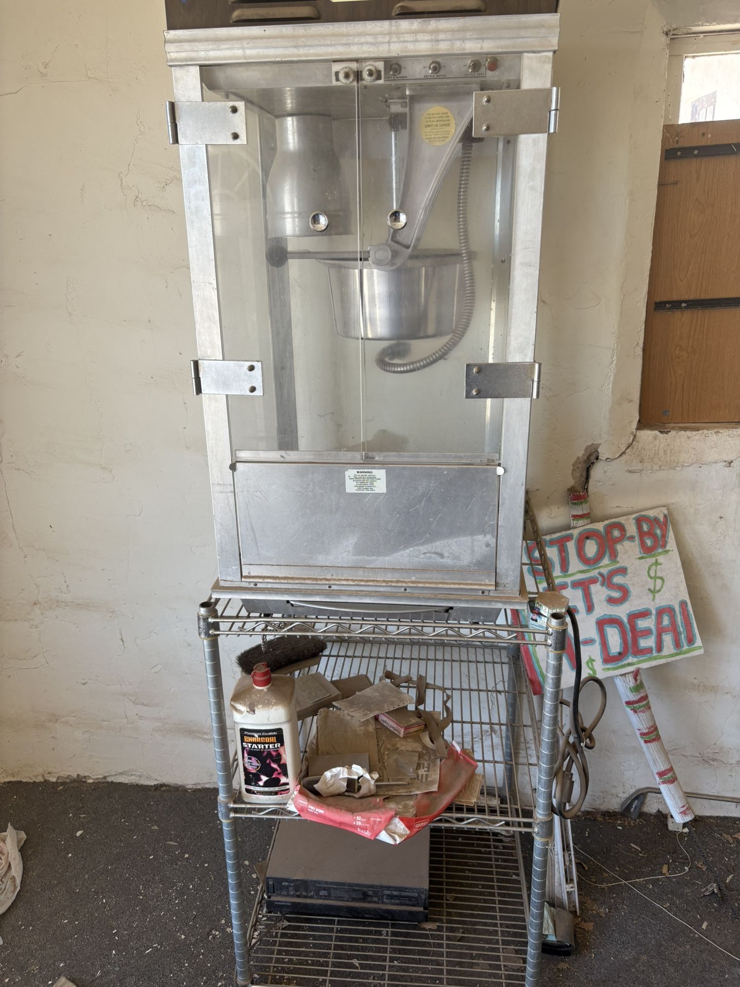 Commercial Popcorn Maker. $50.00