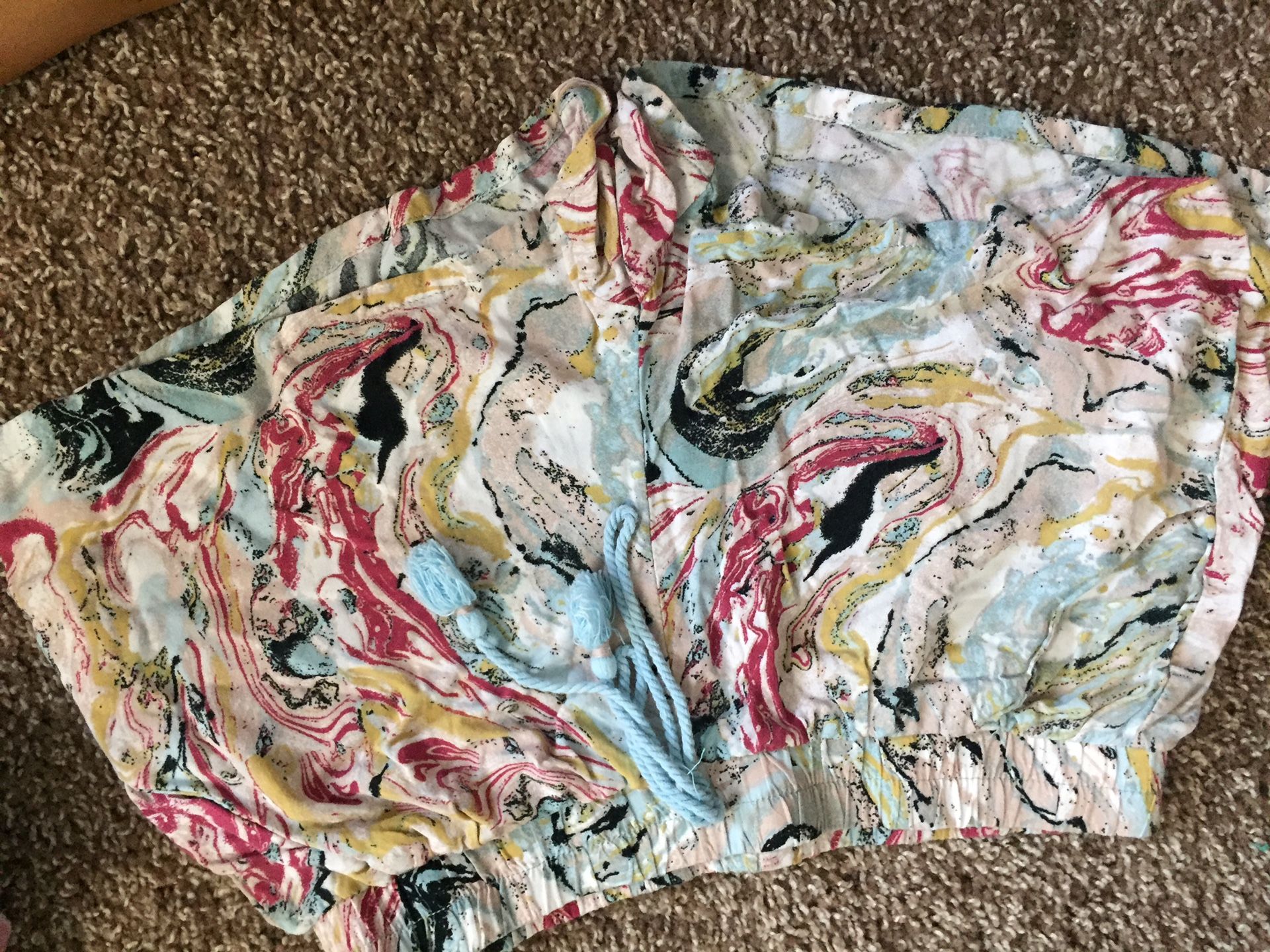 Size small fabric shorts