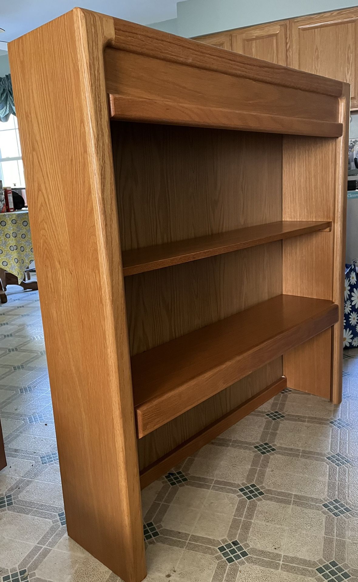Oak Bookshelf for Desk Top