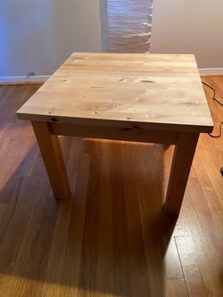Vintage wood end table