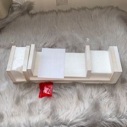 Wooden U Shelves 3pc ( New)