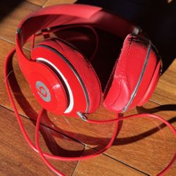 Beats Studio On Ear Wire Headphone Red Used