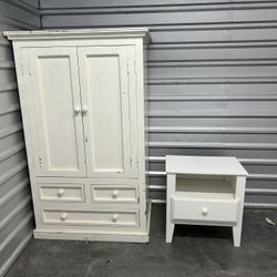 Wood Armoire/Bedroom Tv cabinet/3 drawers