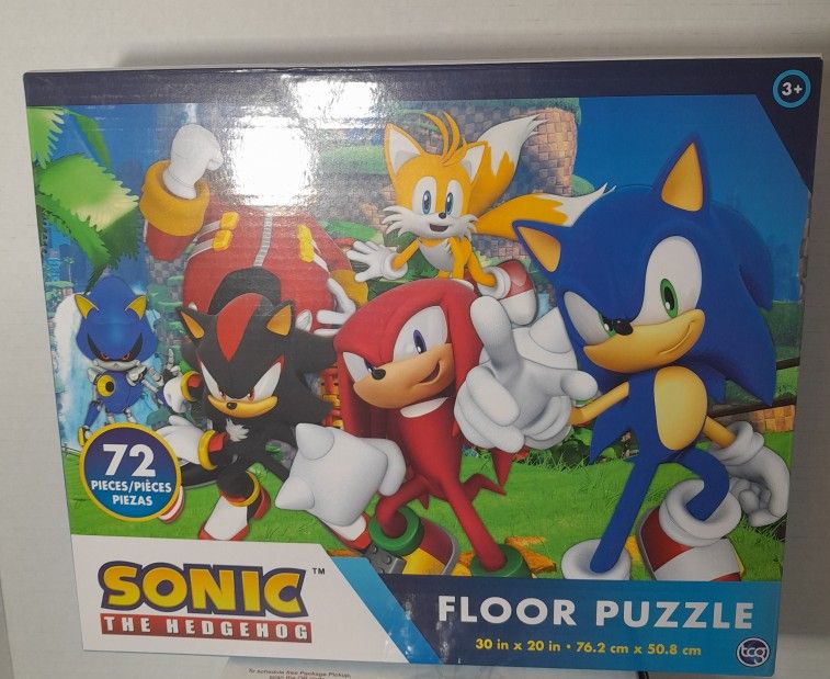 Sunday Special New Sealed Sonic The Hedgehog Floor Puzzle.