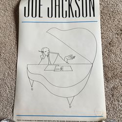 Joe Jackson concert advertising poster