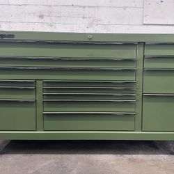 SNAP-ON 73" 15-Drawer Triple-Bank Classic Series Three Extra Wide Drawer Roll Cab with Power Drawer and SpeeDrawer