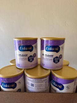 Enfamil Gentlease Infant Formula 12.4 oz – Lot of 8