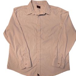 UNTUCKit Bardelli Striped Shirt – Size XL (Reg Fit) – White / Blue / Black