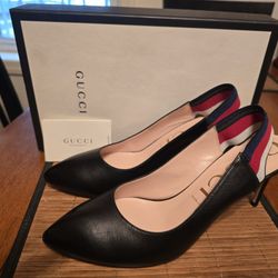 Gucci Web Slingback Pumps Strap Gucci Sz 42 