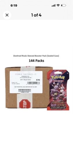Destined Rivals Sleeved Booster Case - SV10: Destined Rivals (DRI) 144 packs