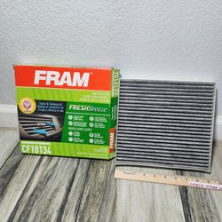 FRAM Fresh Breeze Cabin Air Filter Replacement for Car Passenger Compartment w/ Arm and Hammer Baking Soda, Easy Install, CF10134 for Honda Vehicles, 