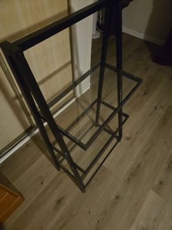 3 tier glass shelves