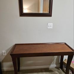 Console Table and Mirror