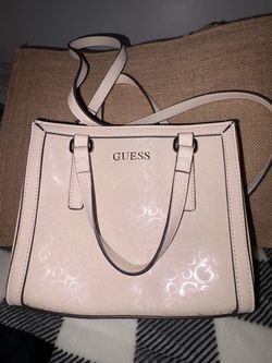 Cream GUESS Logo Satchel Handbag – Never Used