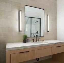 0285/0278: LED Vanity Light Bar, 29.75 in. Dimmable Bathroom Light Fixture Over Mirror, 24W Bathroom Wall Sconce Vanity Lighting, Oil Rubbed Bronze Ba