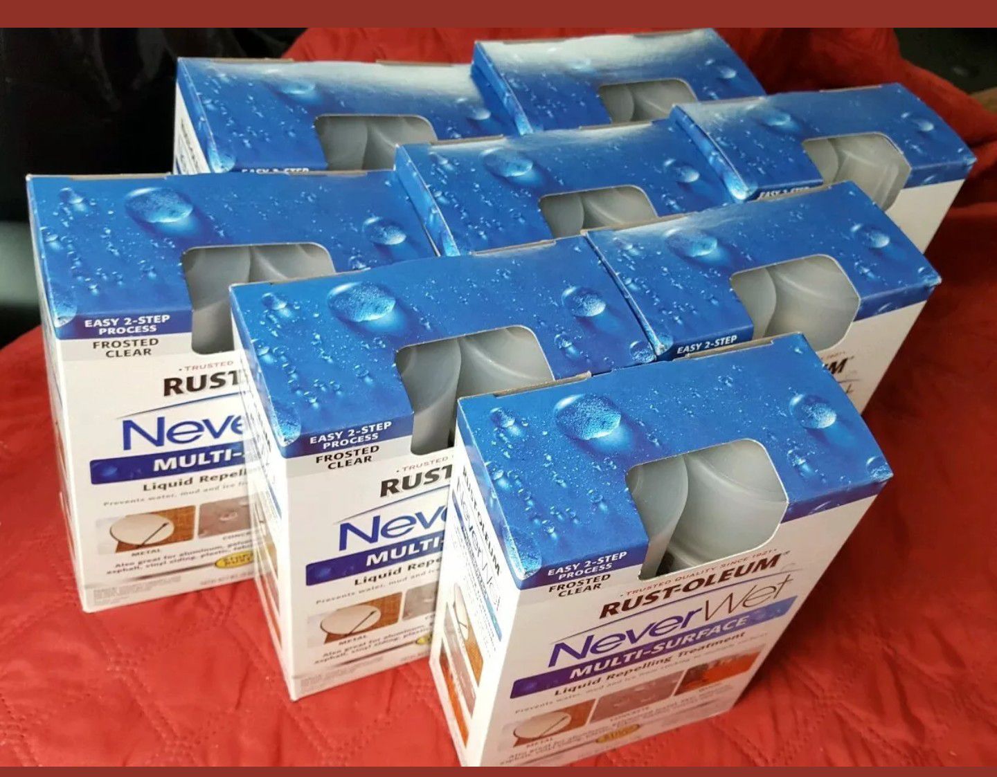 9 Pack Lot (18 Cans Total) Rust-Oleum 18 oz NeverWet Multi Purpose Protector Spray Kit Waterproof New