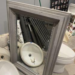 Beautiful Gray Rustic Look Mirror