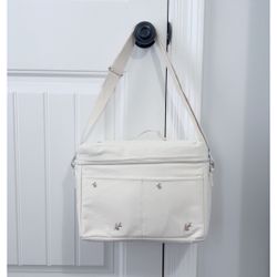 (FREE Set Of Hospital Grade Milk Storage Bottles With Purchase)Olive Leaf Print Diaper Bag