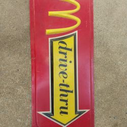 Vintage McDonald's Drive-thru Sign 