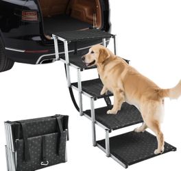 Dog Stairs With Non-Slip Surface SUV Camping Hiking