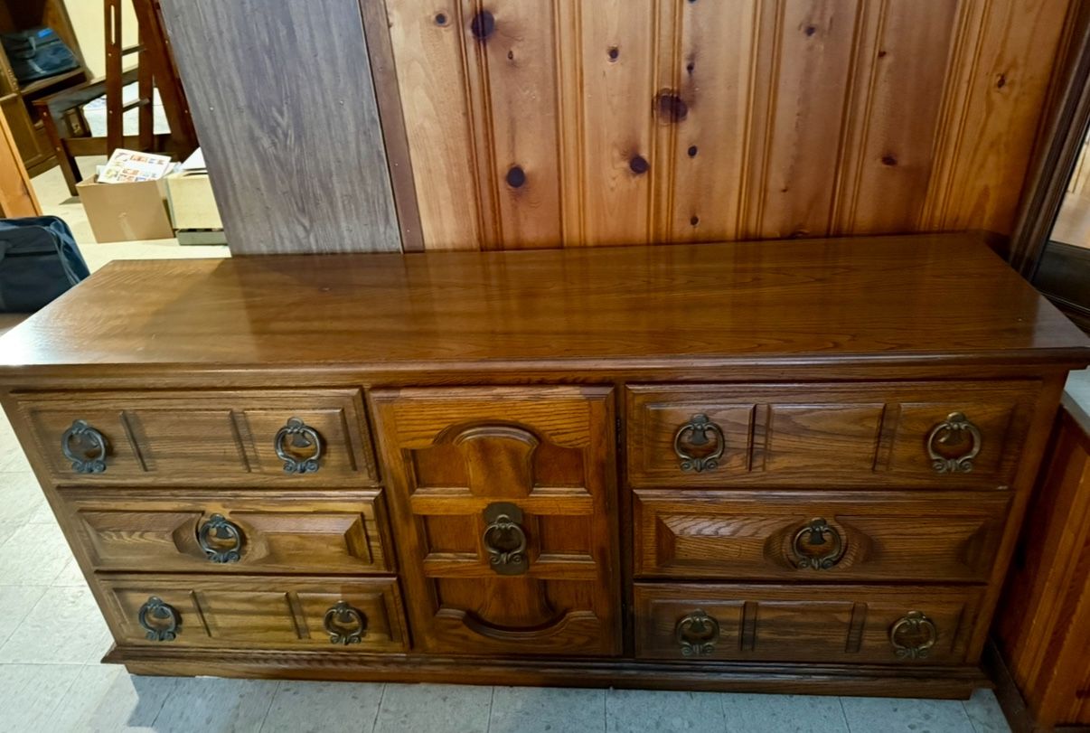 Vintage Solid Wood Dresser