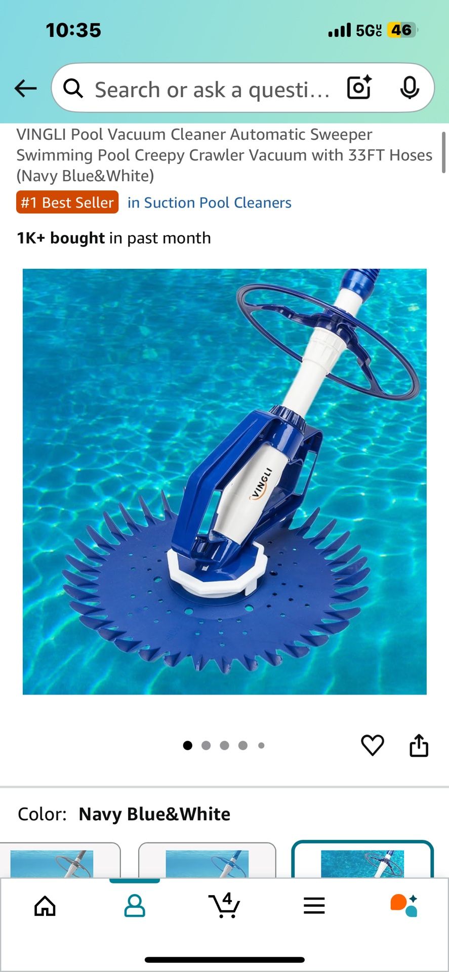 Pro Pool Vacuum Cleaner