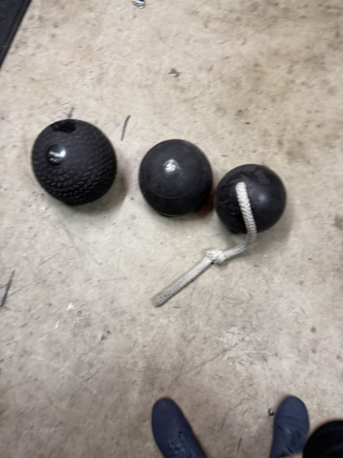 Tornado and Slam balls workout equipment
