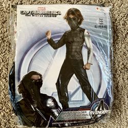 Marvel Avenger Civil War Winter Soldier Deluxe Muscle Chest Kids Halloween Costume