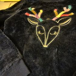 Jumping Beans Christmas Reindeer Fleece Pull Over Size 6