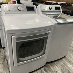 LG WASHER AND GAS DRYER TOP LOAD SET 