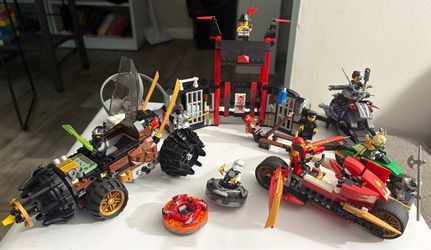 Large Retired LEGO Ninjago Collection – 5 Sets, Minifigures, Spinners & Instructions $75