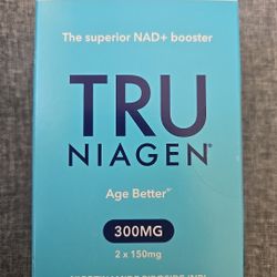 Tru Niagen 300mg Nicotinamide Riboside NAD+ Booster 120 Caps  Sealed