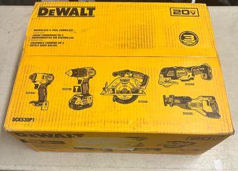 DeWalt 20V Brushless 5-Tool Combo Kit DCK530P1